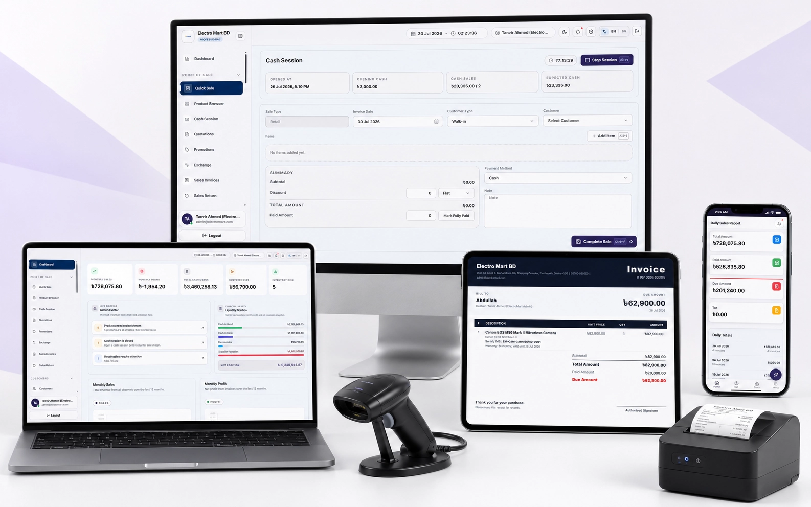 Sell faster while stock and cash stay in sync